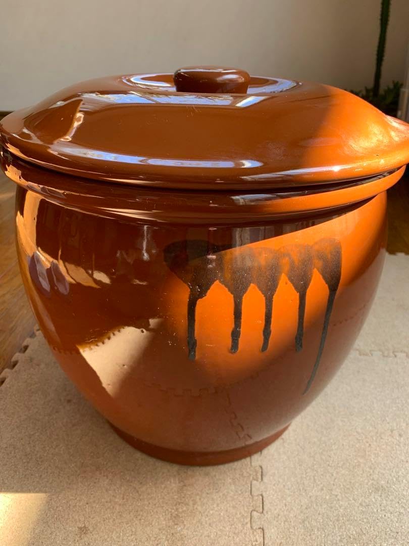 常滑焼　 久松 蓋付 切立 8号 蓋付き14.4L　日本製 常滑焼 久松 かめ 切立蓋付 8号 14.4L の通信販売 - 【常滑焼